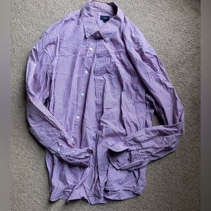 3 J. Crew Men's Pink Checkered Button Down Shirt
